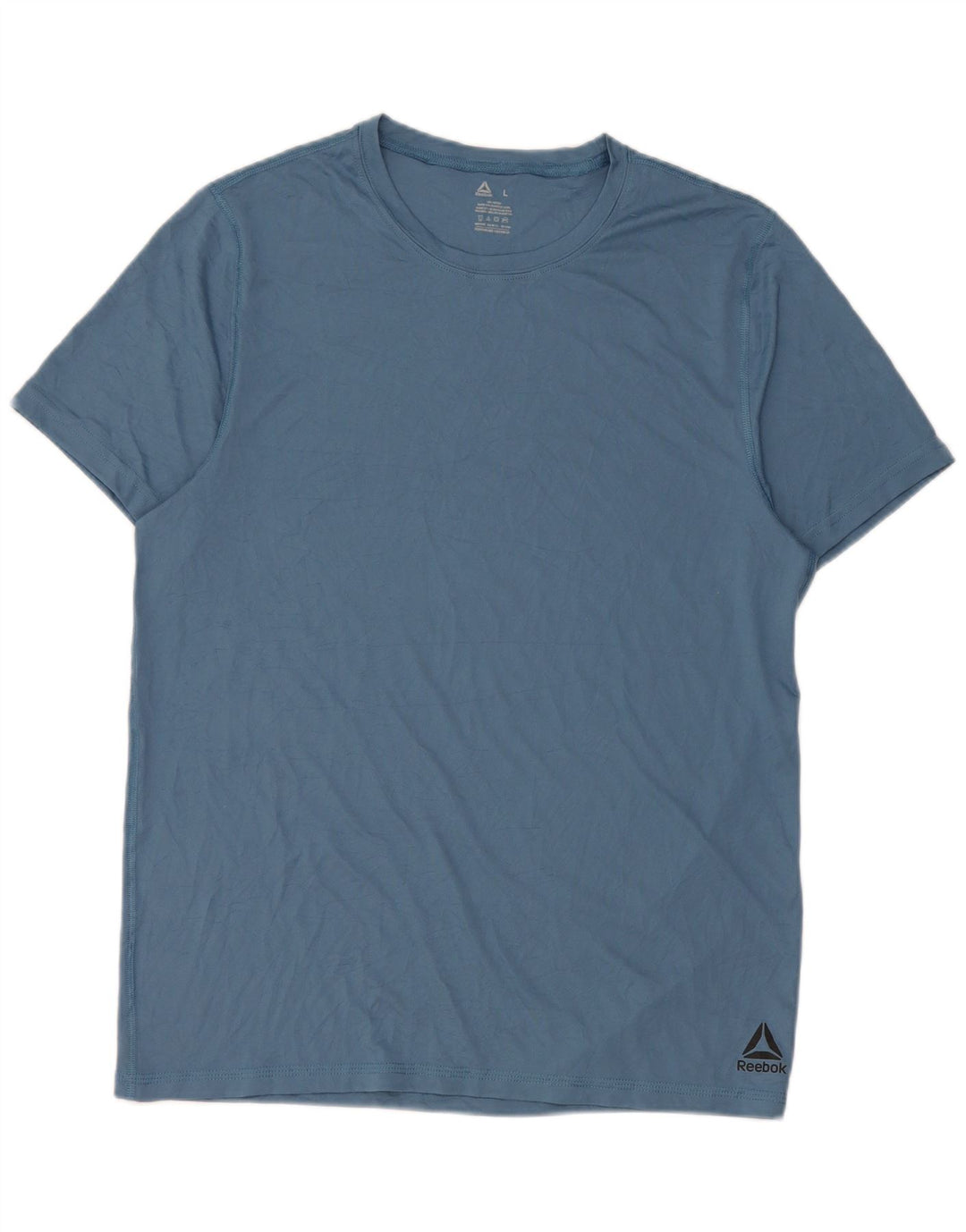 Reebok Herre T-Shirt Top Stor Blå Polyester