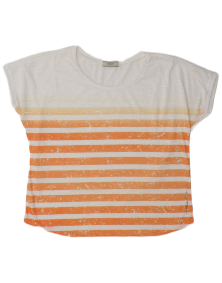 Guess T-shirt top til kvinder DK 14 Mellem hvid stribet