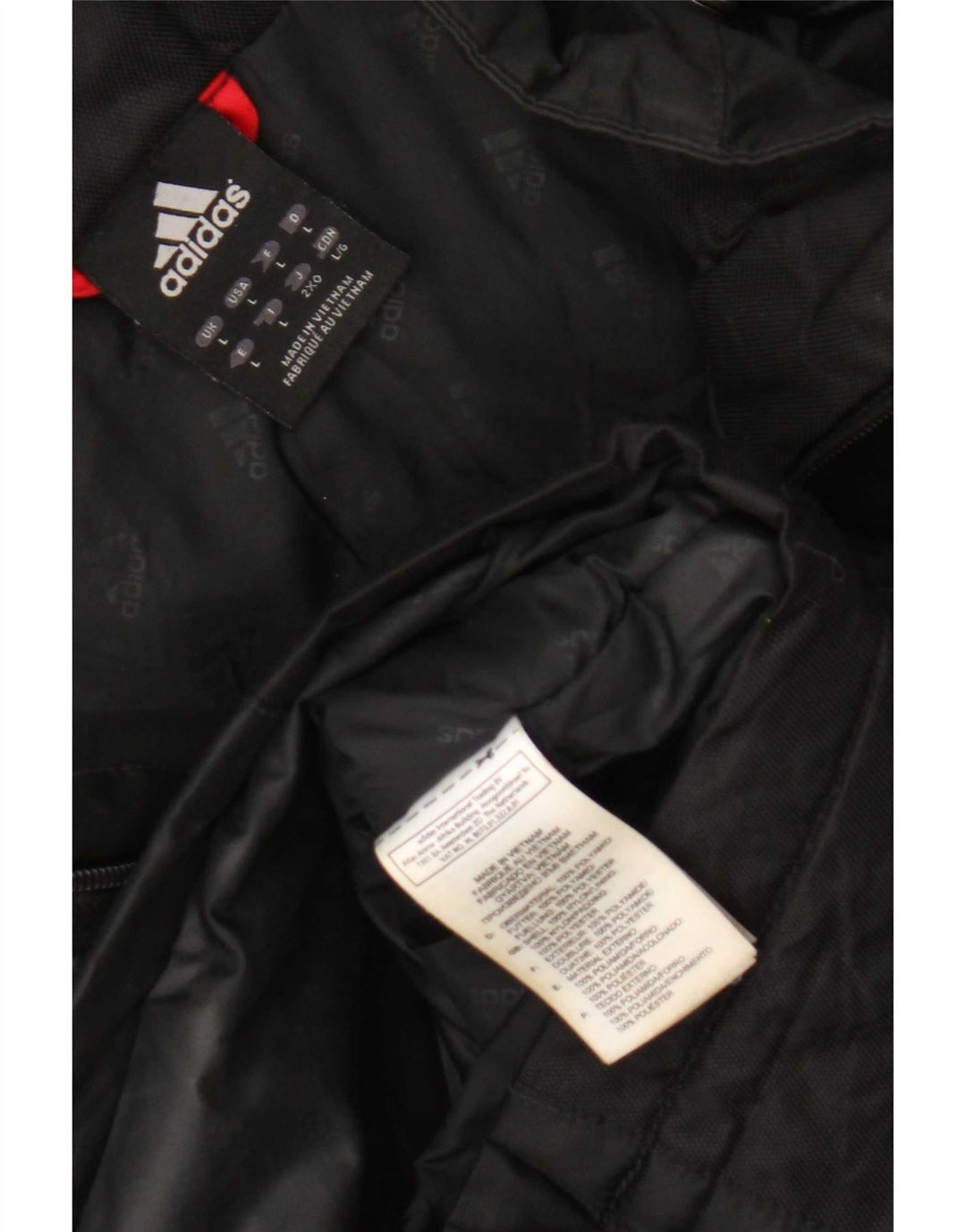 Adidas Herre Hooded Utility Jacket UK 40 Large Black Polyamide