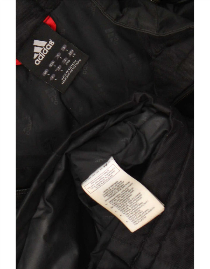 Adidas Herre Hooded Utility Jacket UK 40 Large Black Polyamide