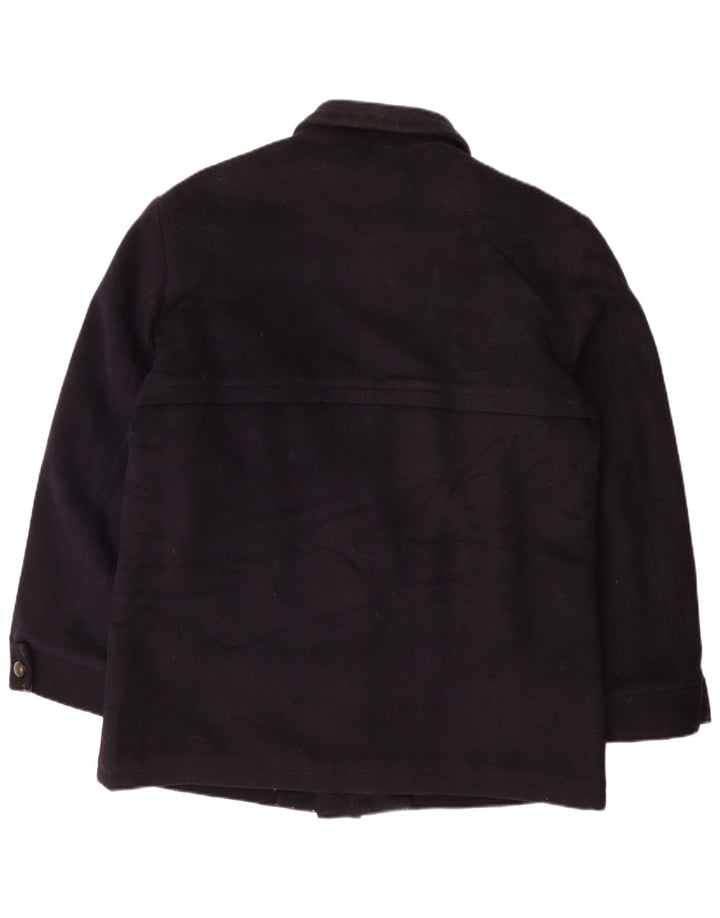 MC Gregor Herre Utility Jacket IT 54 2XL Navy Blue Check Wool Classic