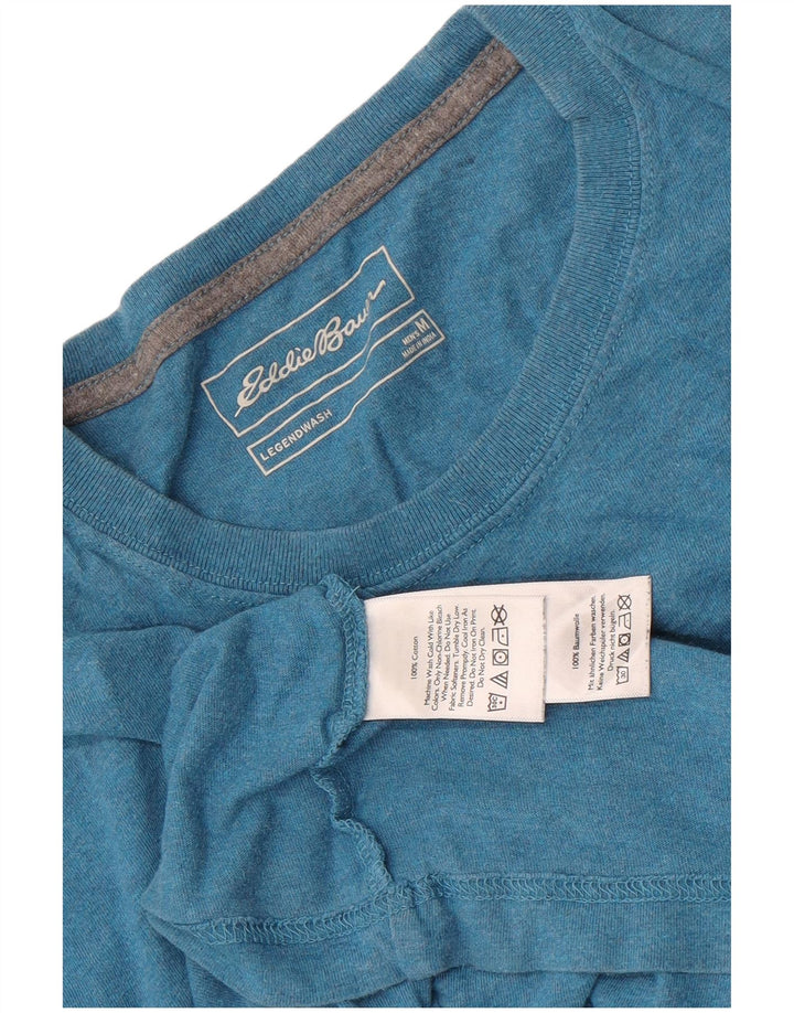Eddie Bauer Herre T-Shirt Top Medium Blue Bomuld