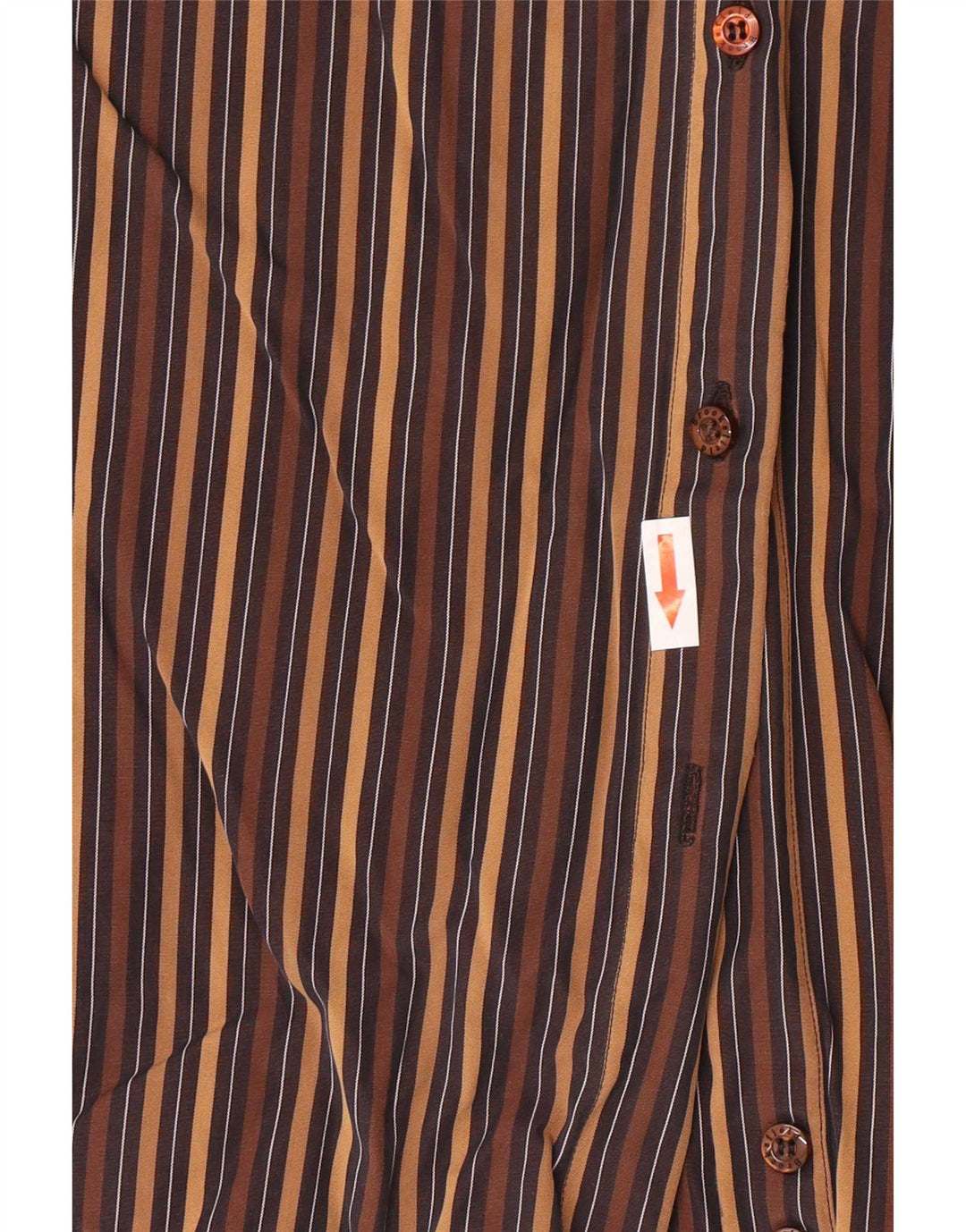 Brooksfield Dameskjorte IT 42 Medium Brun Stribet