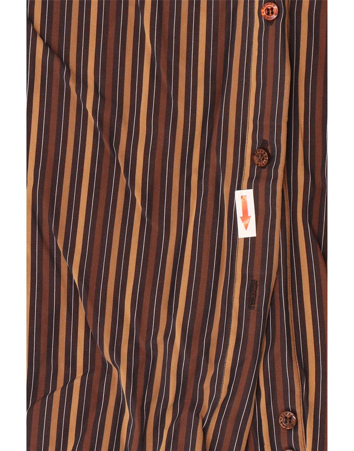 Brooksfield Dameskjorte IT 42 Medium Brun Stribet