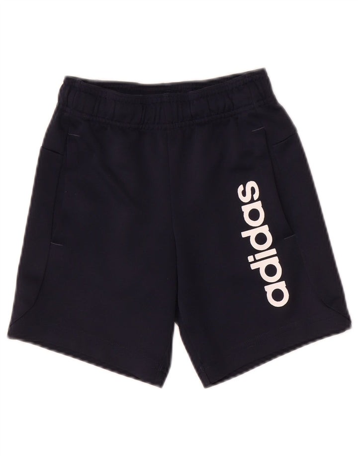 ADIDAS Grafiske sportsshorts til drenge 7-8 år marineblå