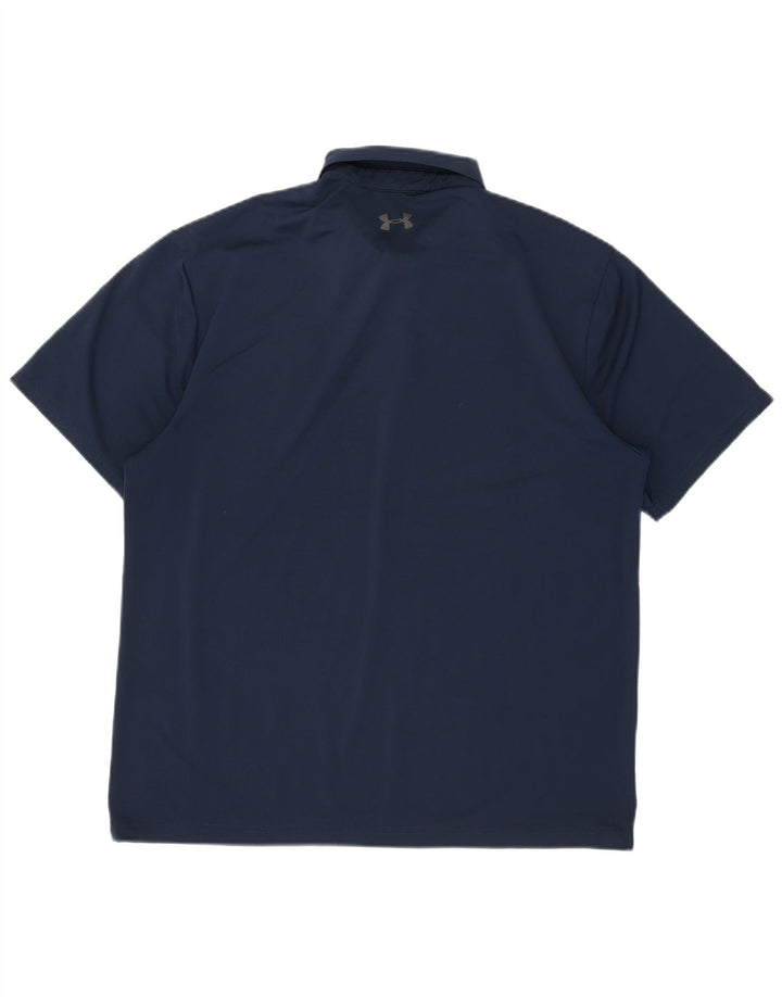 Under Armour Herre Polo Shirt Large Navy Blue