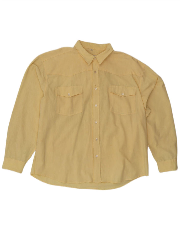 ARIZONA JEANS Herreskjorte str. 45/46 XL Gul bomuld