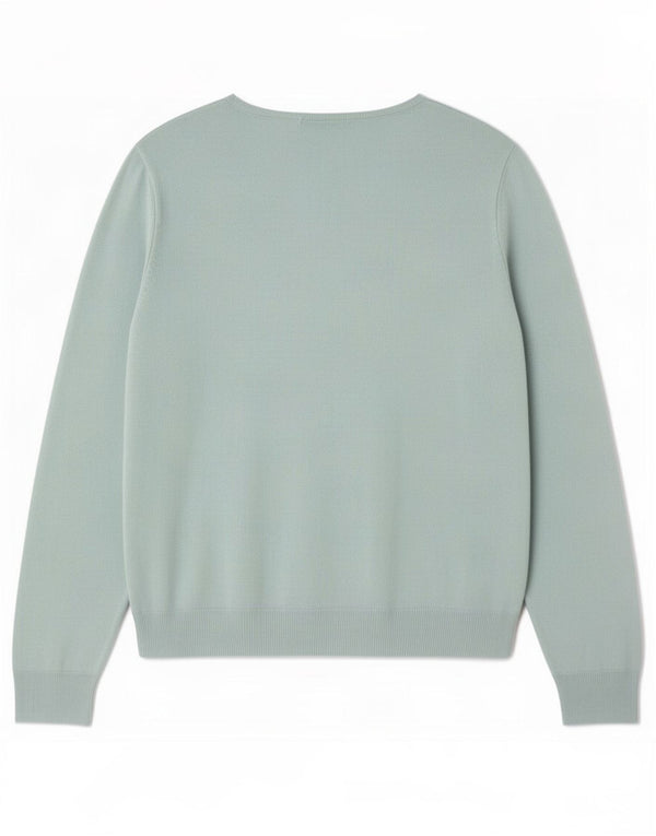 Marks & Spencer Dame Boat Neck Jumper Sweater UK 22 3XL Turkis Akryl