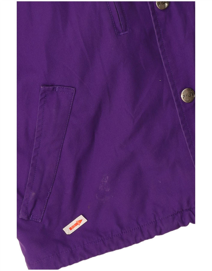 FILA Polstret hættejakke til piger 9-10 år Lilla polyester