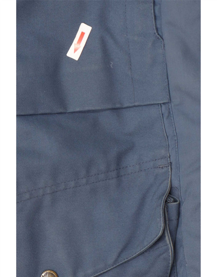 Fjall Raven Dame Hooded Parka Jacket UK 16 Large Blue Polyamide