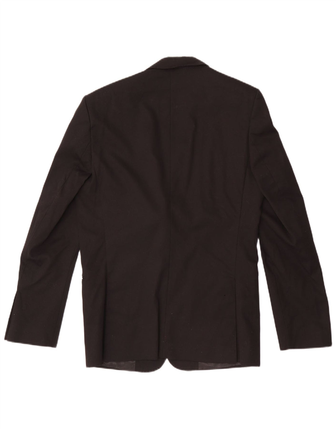 Zara Herre 2-knaps blazerjakke EU 48 Medium Sort Bomuld