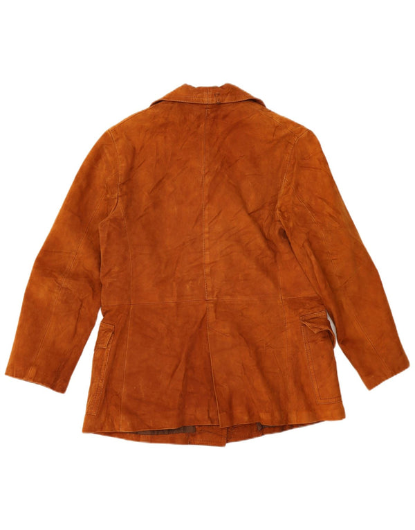 Vintage dame ruskindsjakke UK 16 Large Brown