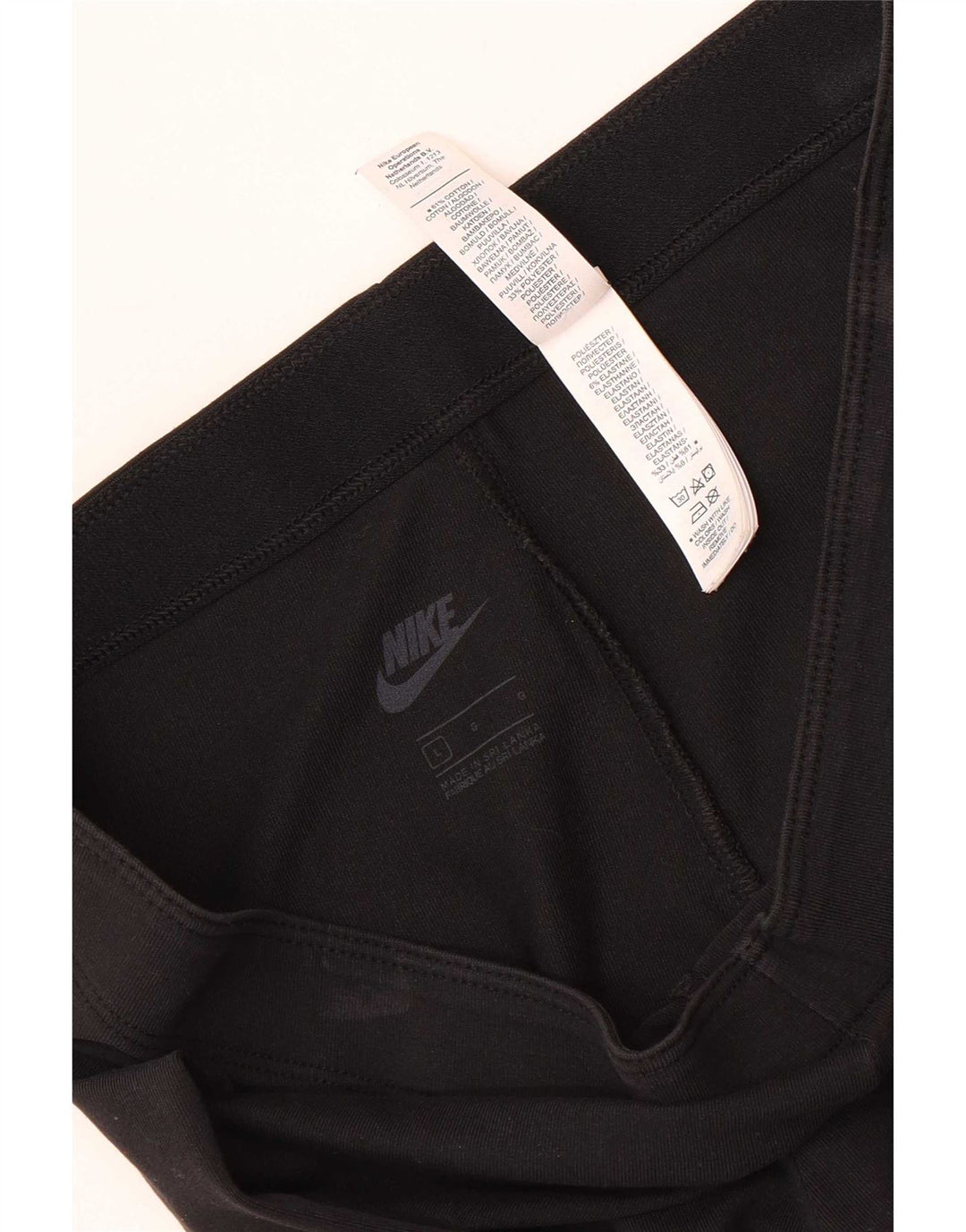 Nike Dame Leggings UK 14 Large Black Bomuld