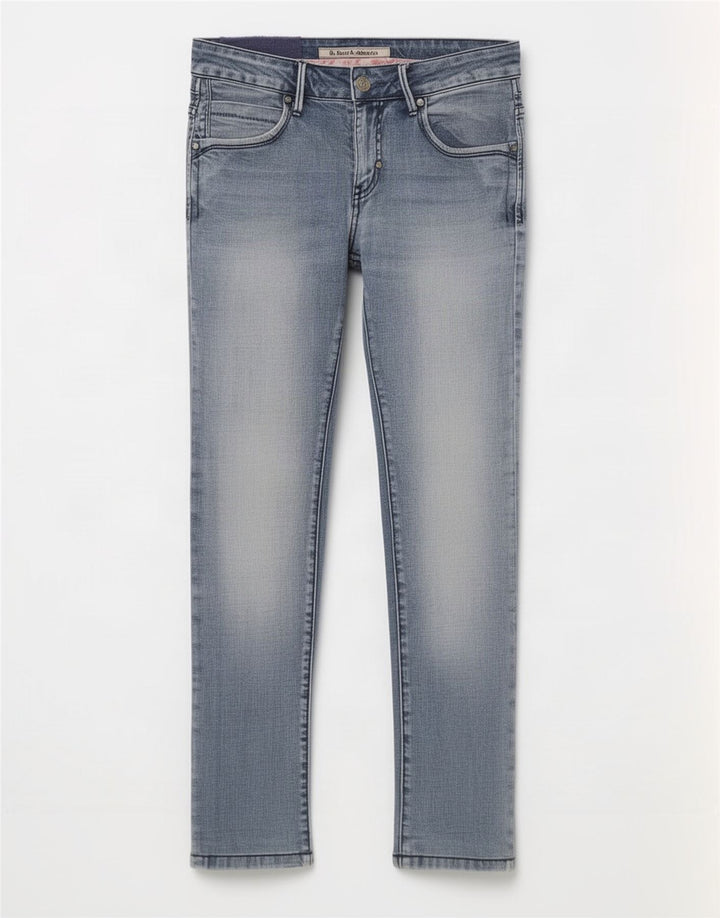 BACI & ABBRACCI Dame Slim Jeans IT 44 Medium W28 L28 Blå Bomuld