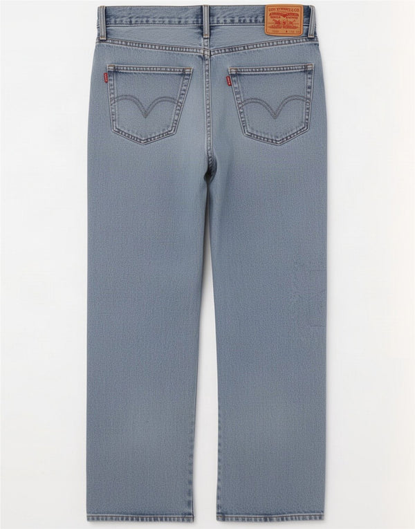 Levi's Herre 505 Straight Jeans W36 L30 Blue Cotton