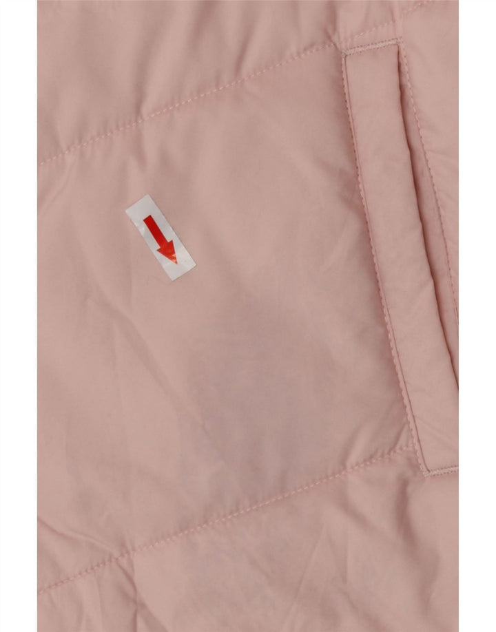 Puma polstret hættejakke til kvinder UK 14 Medium Pink Polyester