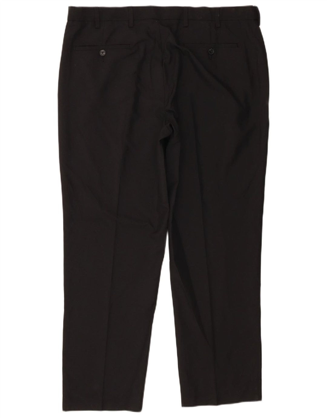 Marks & Spencer Herre Regular Fit Chinobukser W38 L29 Sort polyester