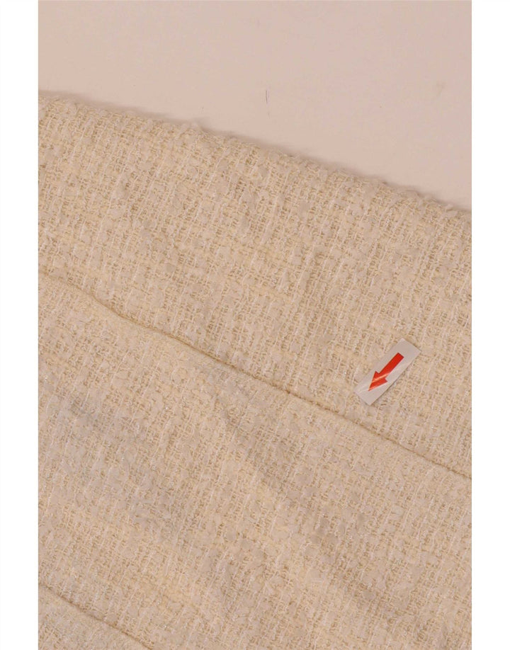 Zara Mini-nederdel til kvinder XS W24 Off White Polyester
