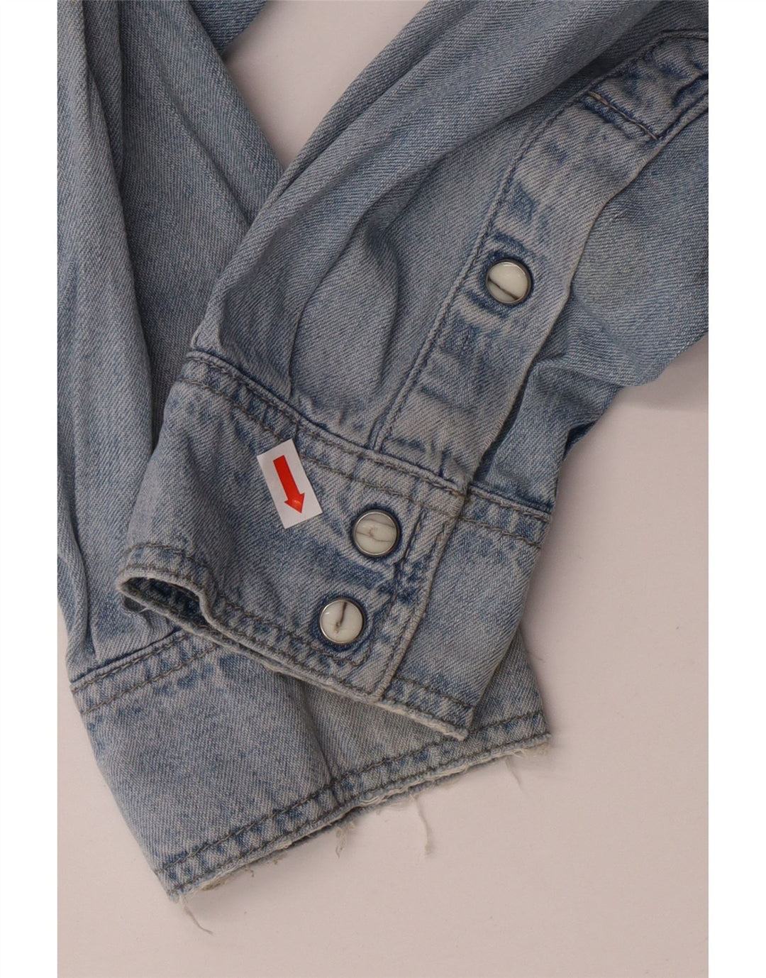 WRANGLER Denimskjorte til mænd Stor blå bomuld