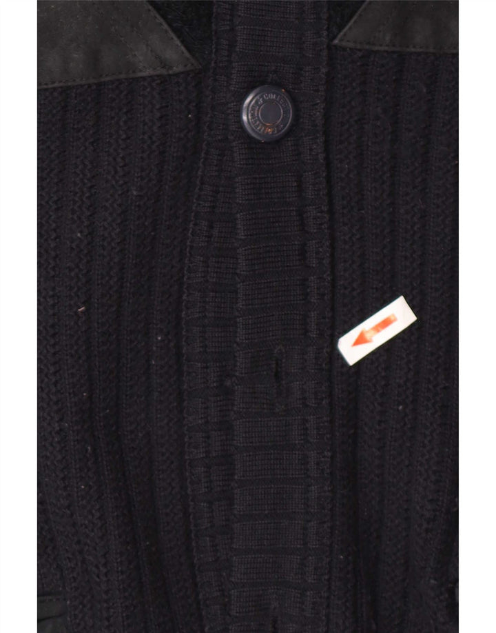 Malagrida herre cardigan sweater Medium Navy Blue Colourblock