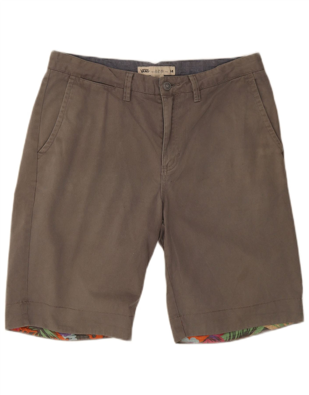 Vans Herre Chino Shorts W34 Large Grå Bomuld
