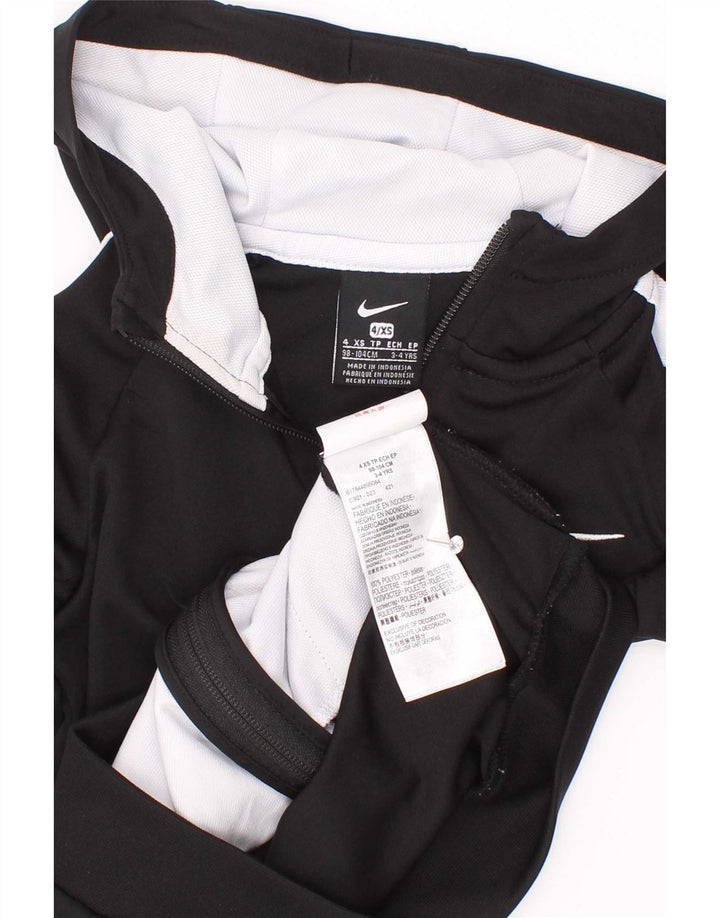 Nike hættetrøje med lynlås til drenge 3-4 år XS Sort Colourblock Polyester