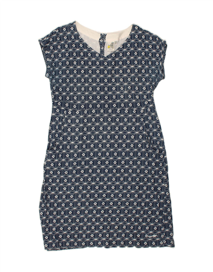 WEIRD FISH Womens Basic Dress UK 16 Large Navy Blue Floral Vintage Weird Fish and Second-Hand Weird Fish from Messina Hembry 