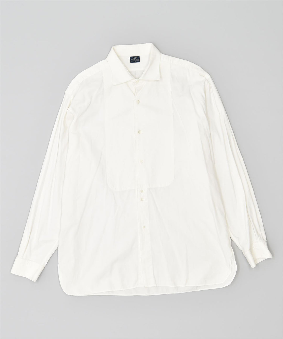 C.P. KOLLEKTION Herreskjorte str. 43 Large White Cotton Vintage