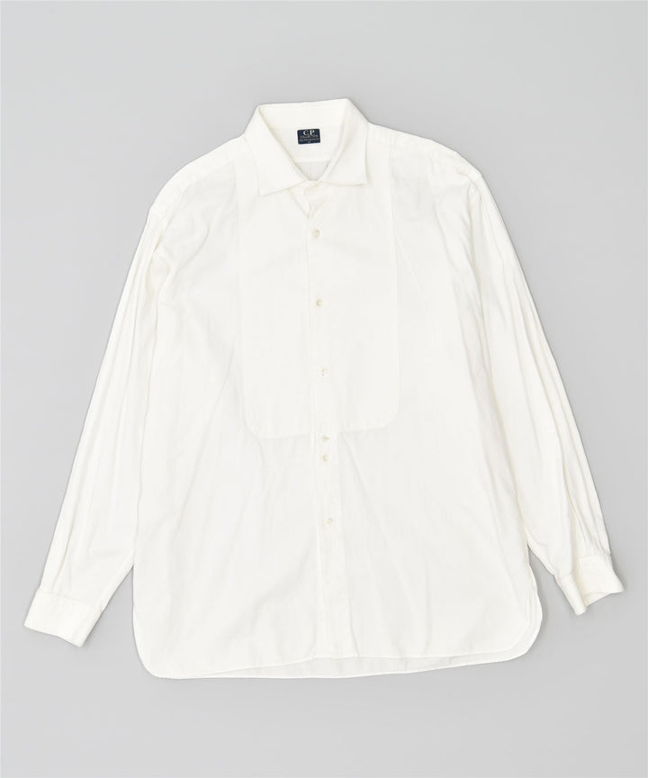 C.P. KOLLEKTION Herreskjorte str. 43 Large White Cotton Vintage