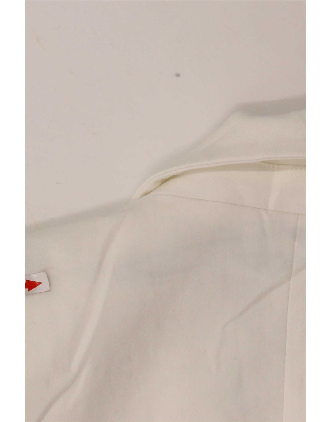 Zara Dame 1 Knap Blazer Jacket UK 14 Medium White Polyester