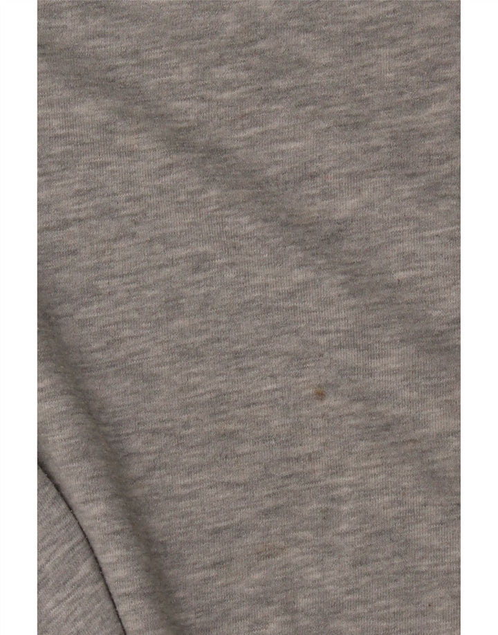 Topshop Dame Oversized Sweatshirt Jumper UK 6 XS Grå Floral Polyester
