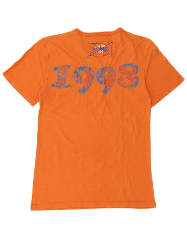 Lee Herre grafisk T-shirt Top Medium Orange Bomuld