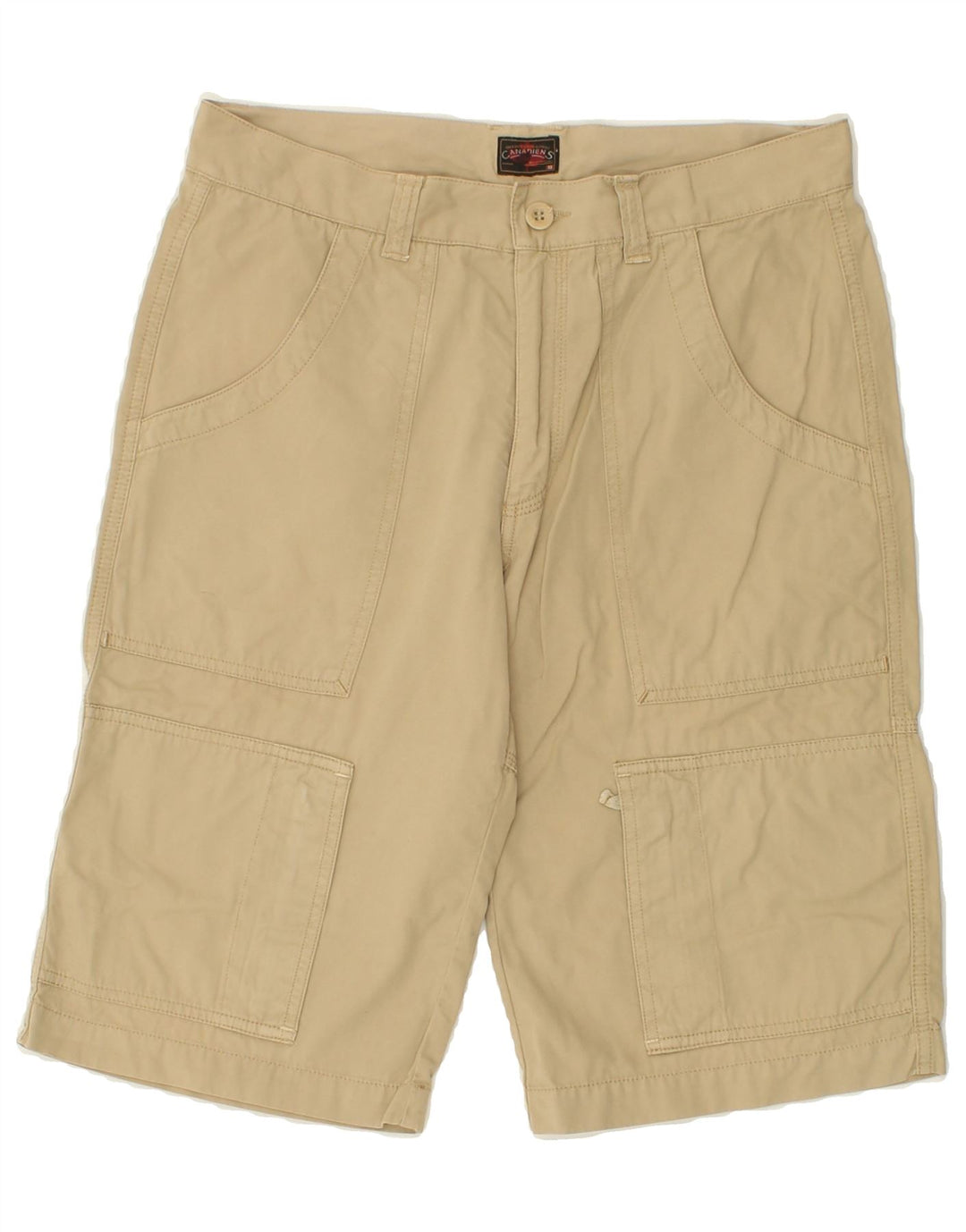 CANADIENS Mens Cargo Shorts IT 50 Large W32  Beige Vintage Canadiens and Second-Hand Canadiens from Messina Hembry 