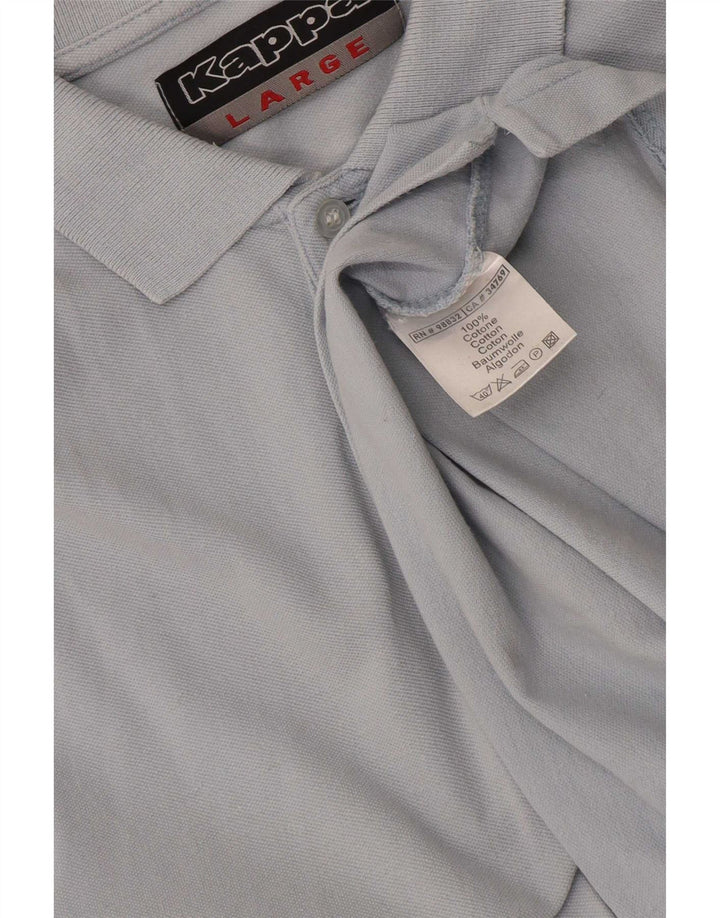 Kappa Herre Regular Fit Polo Shirt Stor Blå Bomuld