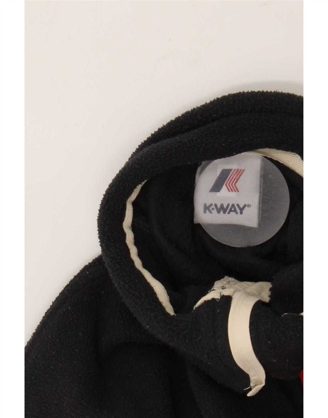 K-Way Herre Fleece Jumper med lynlåshals mellem sort stribet