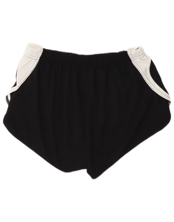 Asics Womens Graphic Sport Shorts UK 10 Small  Black Colourblock