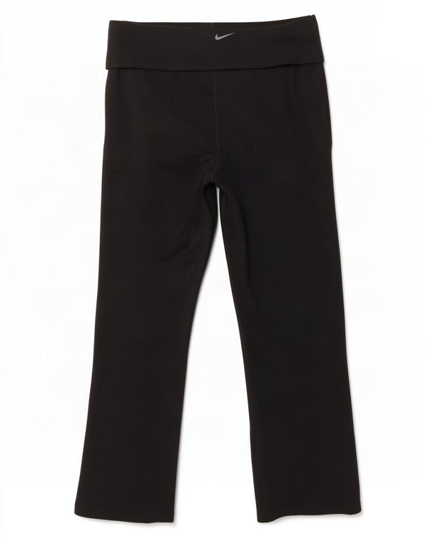 Nike Womens Dri Fit Tracksuit Trousers UK 16 Large Black Polyester