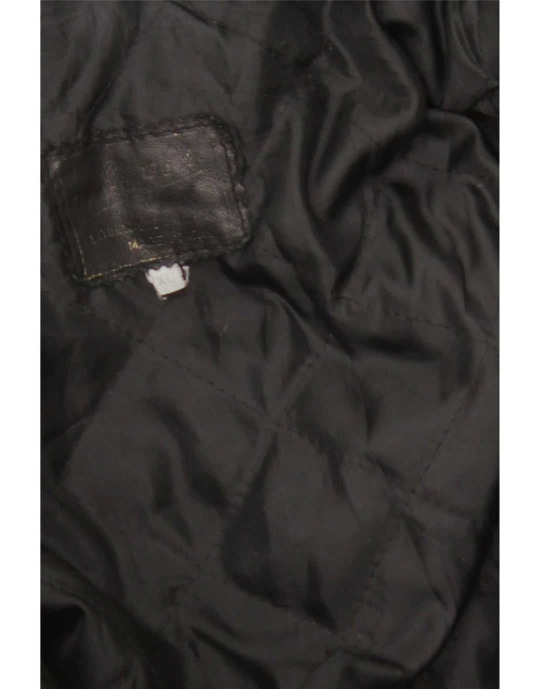 Vintage herre læderjakke UK 42 XL sort læder
