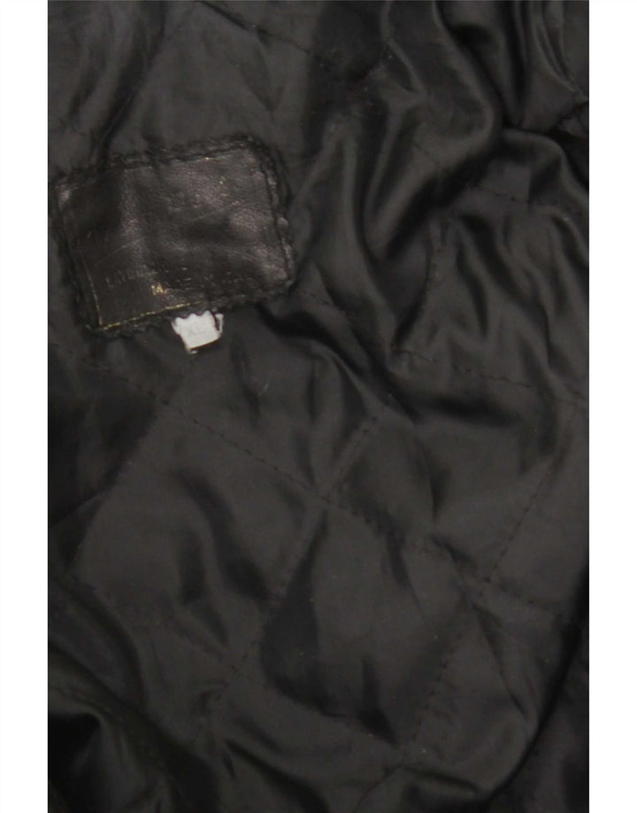 Vintage herre læderjakke UK 42 XL sort læder