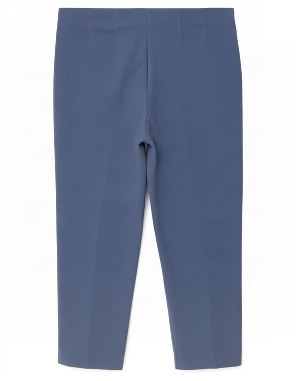 Marks & Spencer Womens Cropped Trousers UK 12 Medium W30 L24 Blue