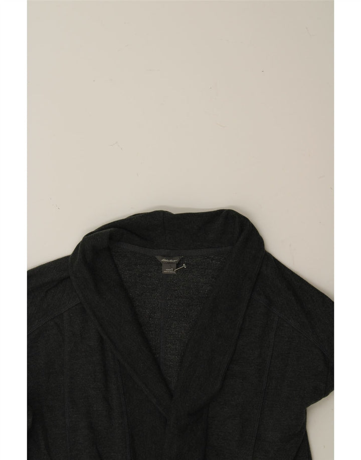 EDDIE BAUER Womens Longline Cardigan Sweater UK 10 Small Grey Cotton Vintage Eddie Bauer and Second-Hand Eddie Bauer from Messina Hembry 