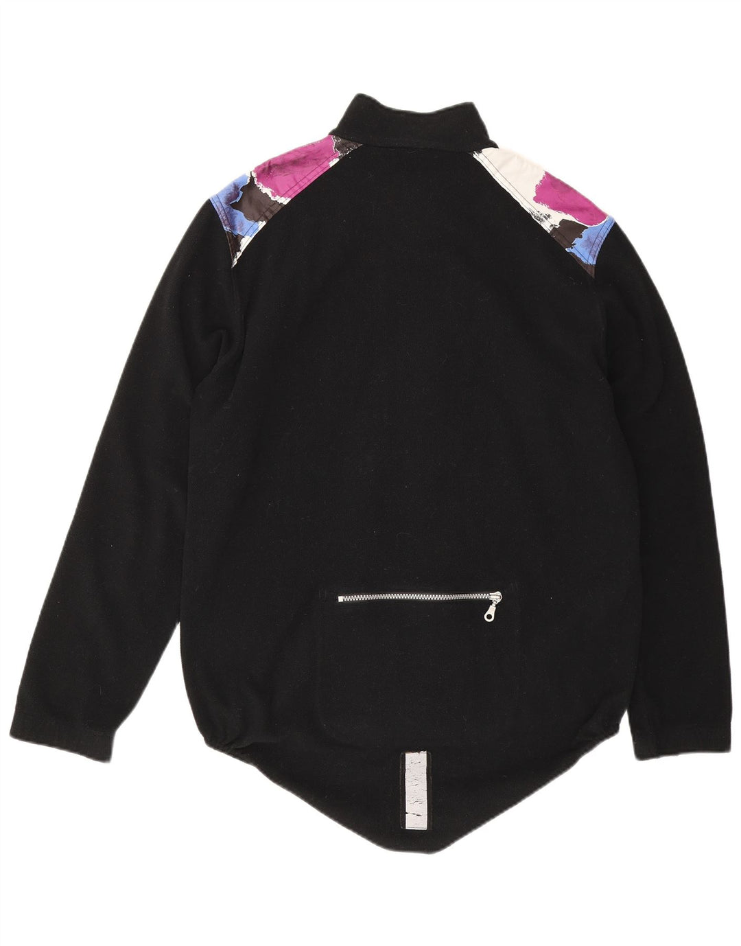 Loffler Fleecejakke til mænd UK 38 Medium Sort Geometrisk