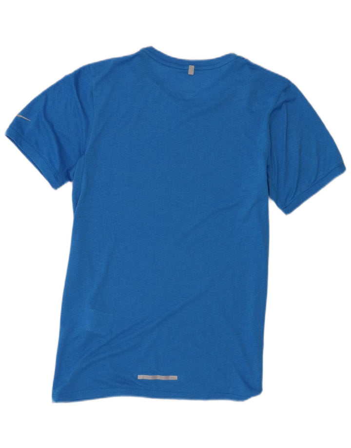 Nike herre Dri Fit T-shirt top lille blå polyester