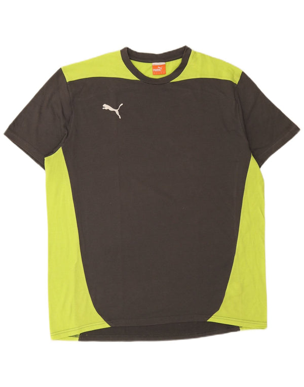Puma Herre T-Shirt Top XL Grå Colourblock