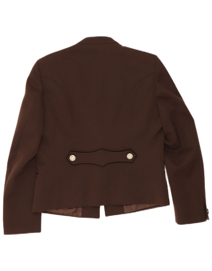 Vintage Dame Blazer Jacket UK 14 Medium Brown