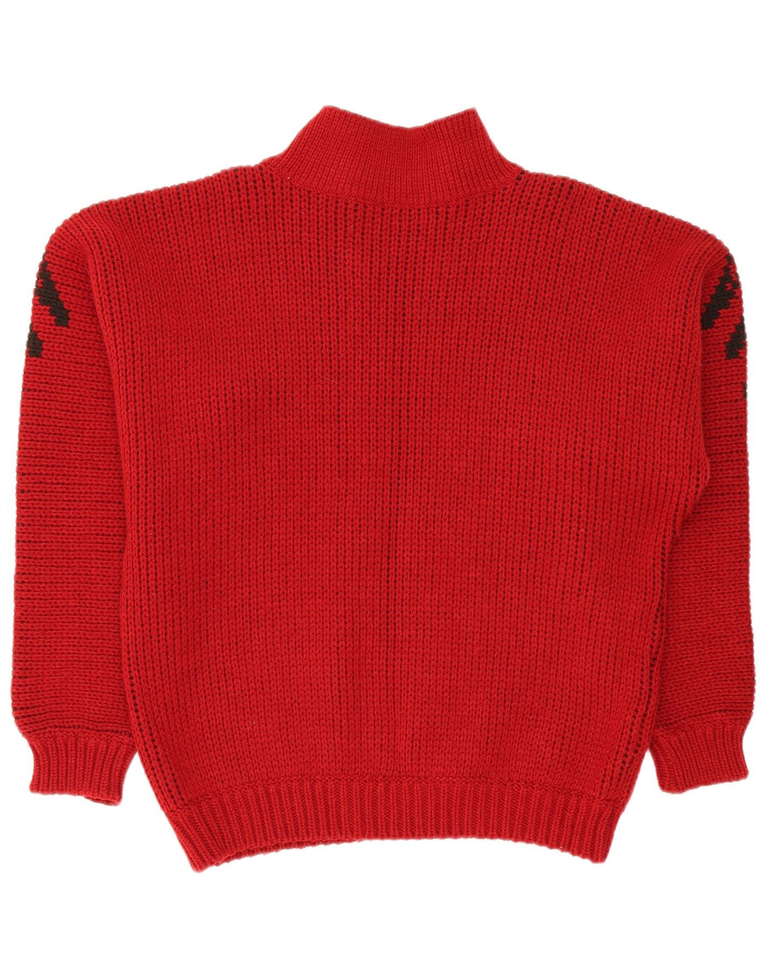 Lindbergh Herre Turtle Neck Jumper Sweater Stor Rød Geometrisk Uld
