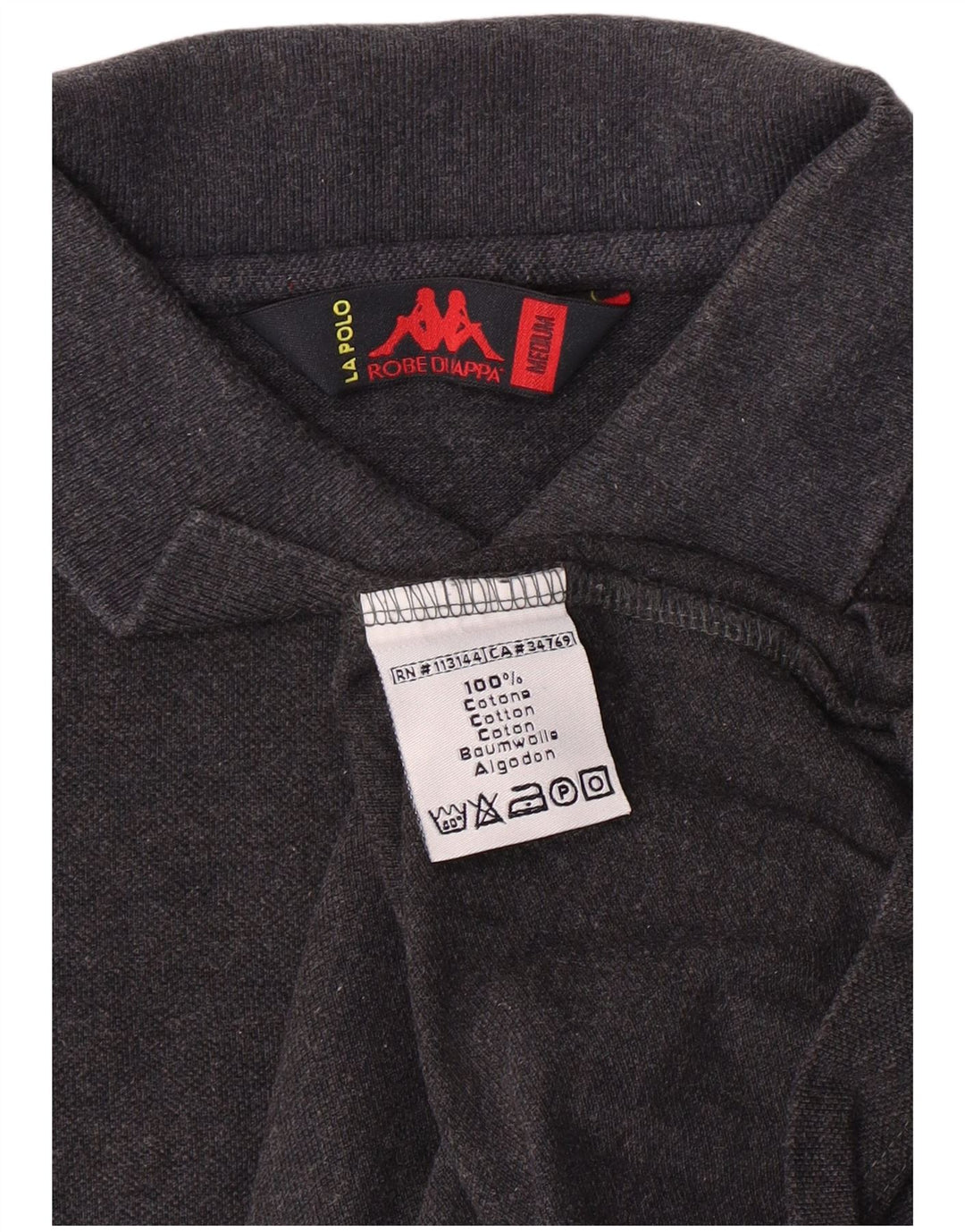 Kappa herre poloshirt mellemgrå bomuld