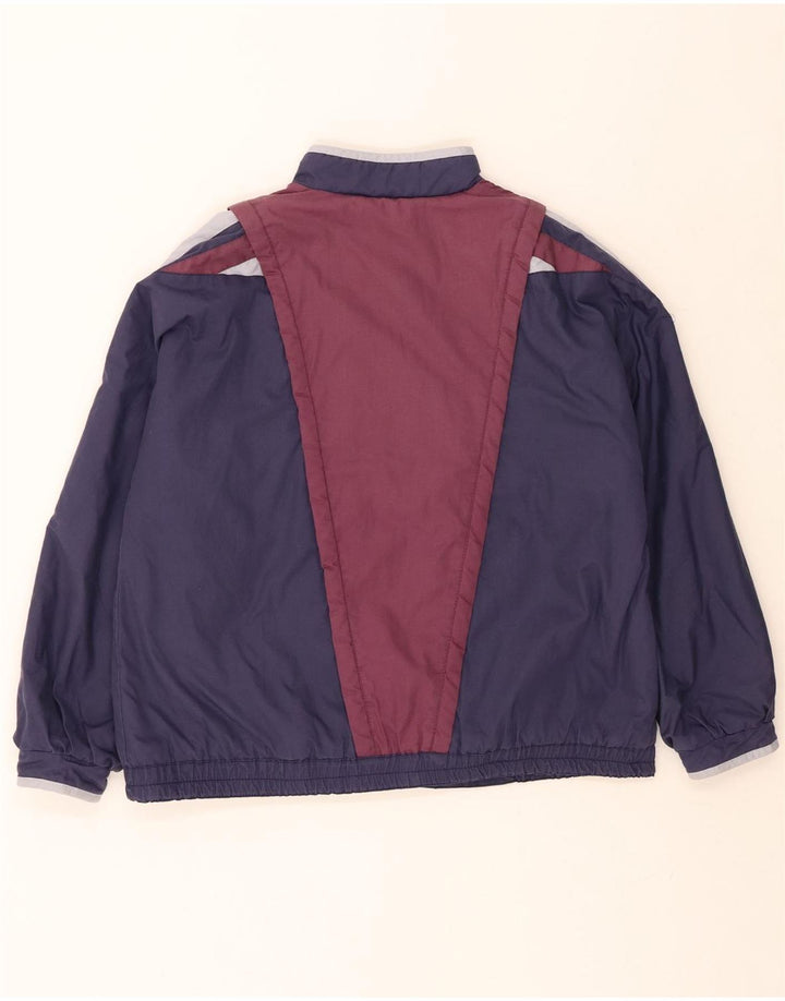 GIL BRET Womens Oversized Bomber Jacket EU 38 Medium Navy Blue Colourblock Vintage Gil Bret and Second-Hand Gil Bret from Messina Hembry 