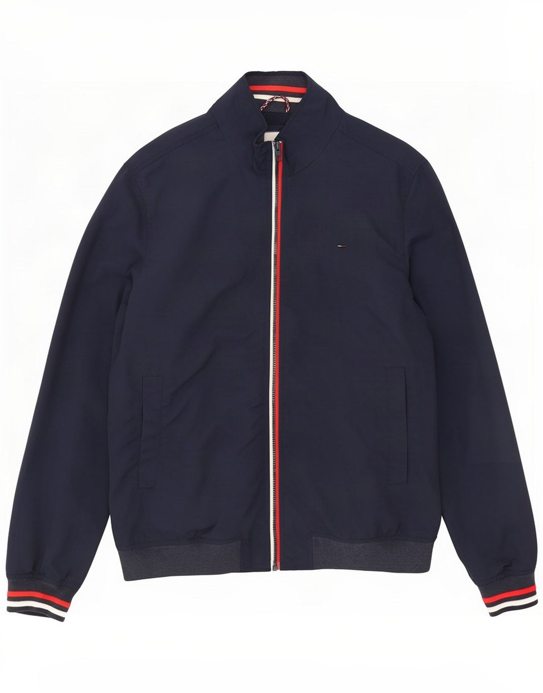 Tommy Hilfiger Herre Bomber Jacket UK 44 2XL Navy Blue Polyamide