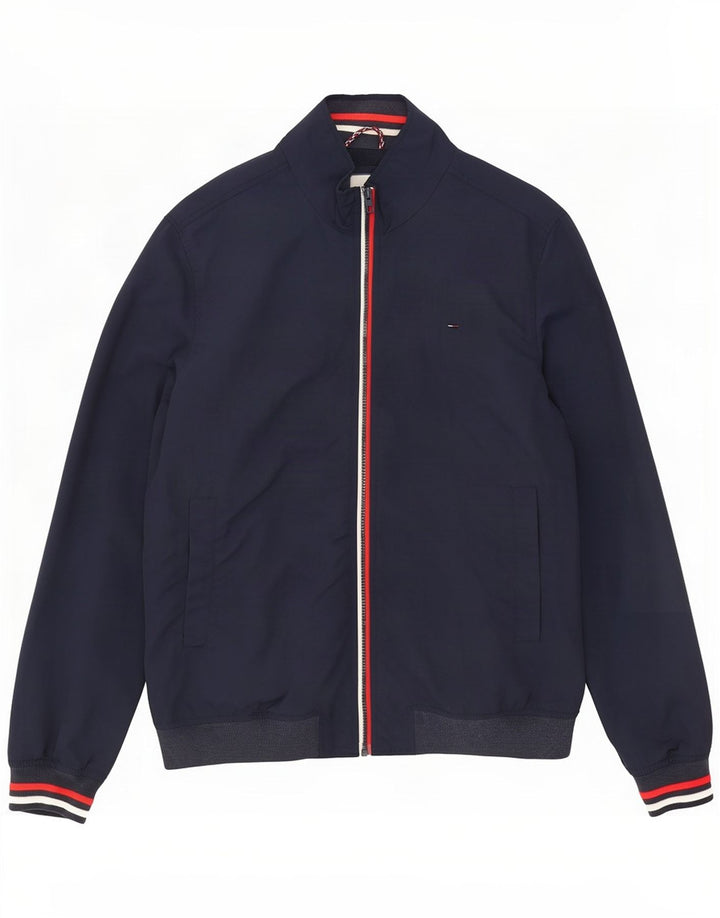 Tommy Hilfiger Herre Bomber Jacket UK 44 2XL Navy Blue Polyamide